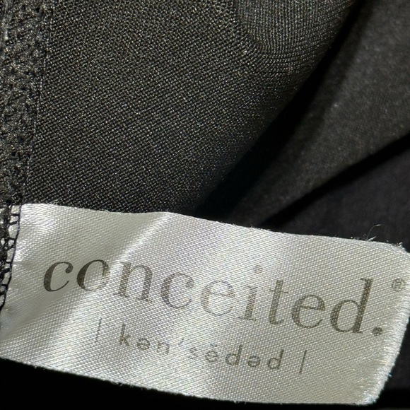 Conceited Thick Black Leggings Girls S/M - Picture 3 of 4